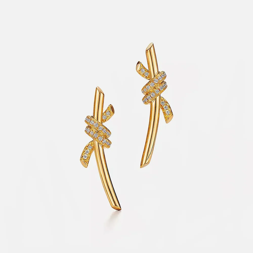 Earrings in Gold with Diamonds